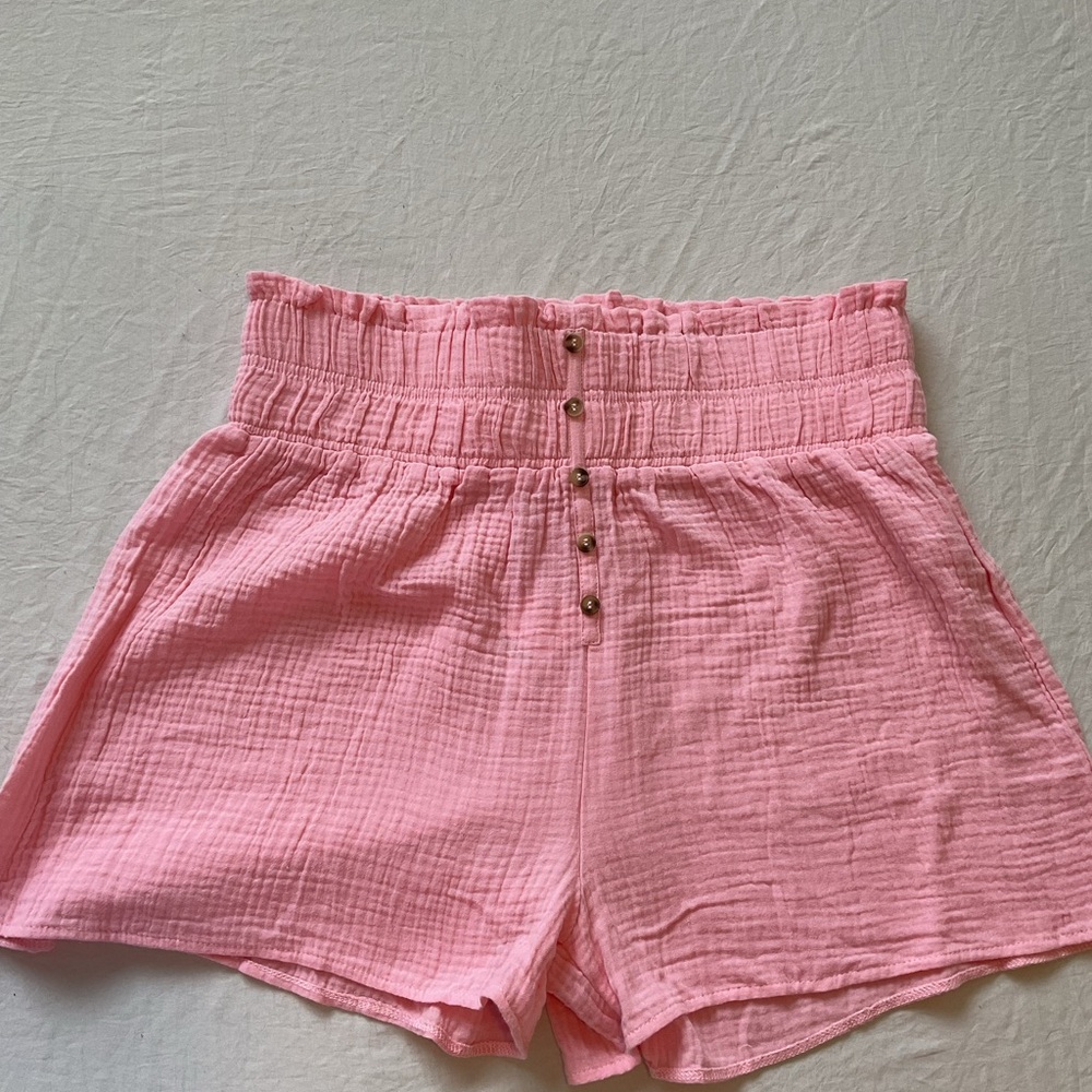 Simply Southern High Waist Pink Shorts